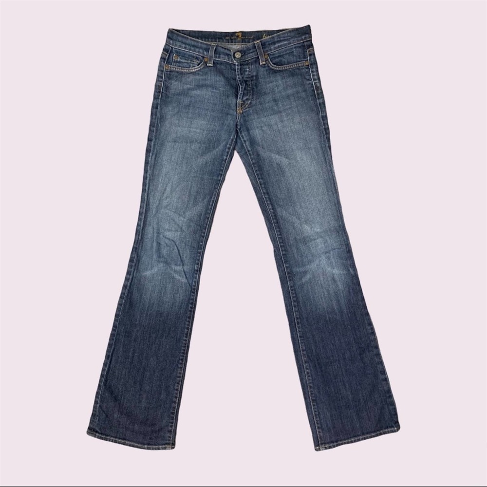 7 For All Mankind Boycut Dark Wash Jeans Women's Jeans Size 27